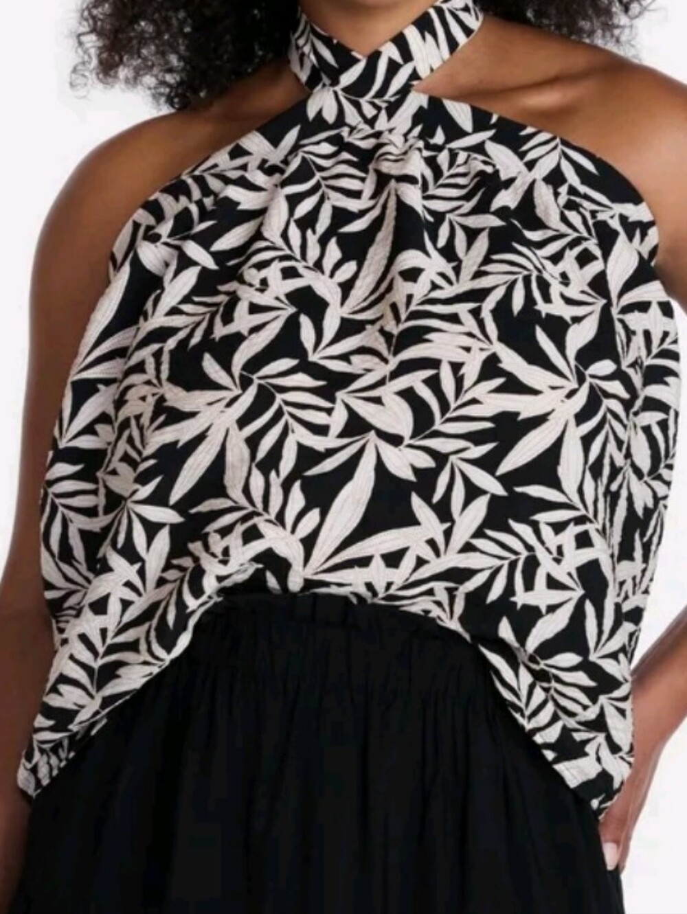 Time and Tru Women's Print Halter Top,